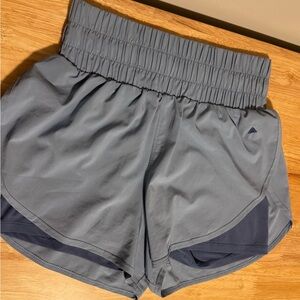 Balance Athletica Light Blue High Waisted Women's Athletic Shorts